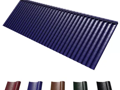 3d adjustable roof tiles 3D model