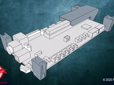 Ultimaker 2 Mainboard Bracket 3D print model