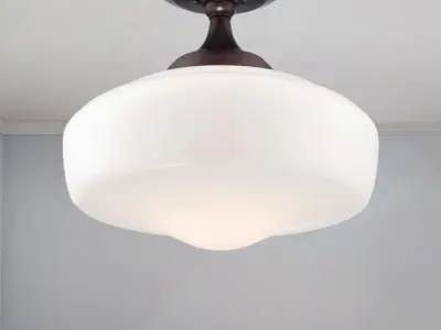 Belby Glass Semi Flush Mount Free 3D model