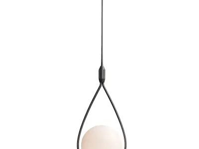 Pendant light Mudoni MR-937 1-bulb black 3D model
