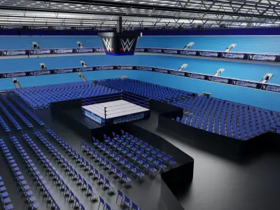WWE SmackDown Arena Low-poly 3D model