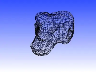 Stone Ram Head Free low-poly 3D model