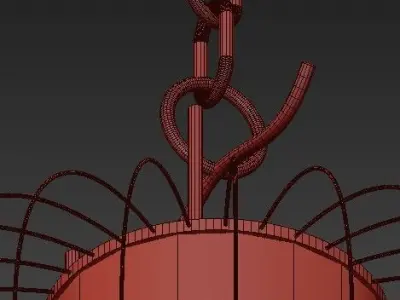 China retro pendant lights 3D model