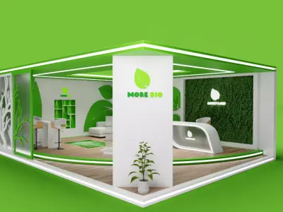Stand Design for Bio products 3D model