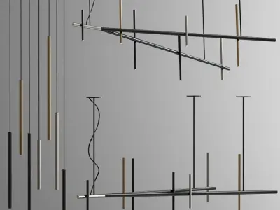 Miu ceiling Suspension Pendant Collection 3D model