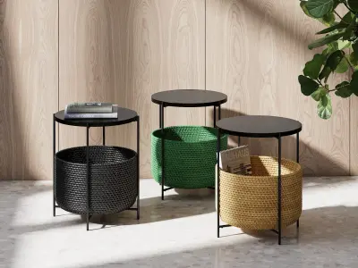 Cestino Bedside Table 3D model