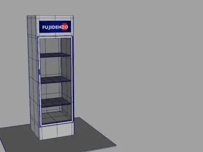Fujidenzo Refrigerator Chiller Low-poly 3D model