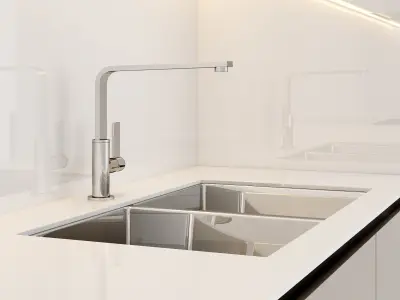 Contemporary Kitchen SCAVOLINI Low-poly 3D model