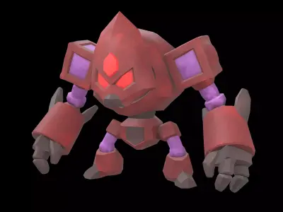 Stone Giant Monster v1 004 Low-poly 3D model