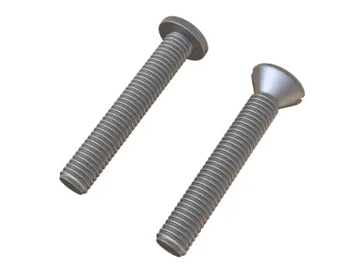 Machine Screws 3D Model 3D model