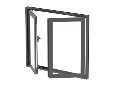 Aluminium Door 02 3D model