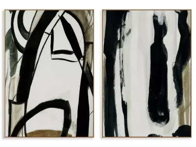 Abstract Painting Frame set 3D model 880