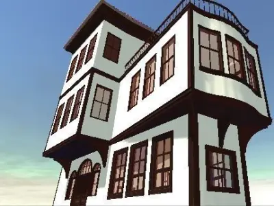 HOUSE 2 turkish Low-poly 3D model