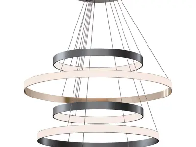 Vertical Silver light by Lalume 3D model