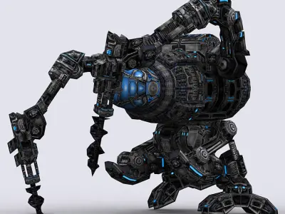 3DRT - Mech engineer - 01 Low-poly 3D model