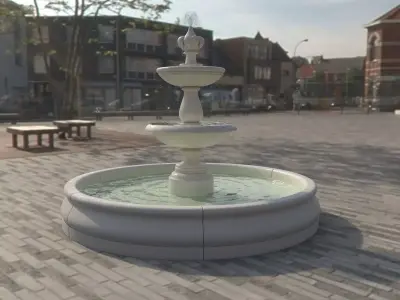 Fountain 3D model shop