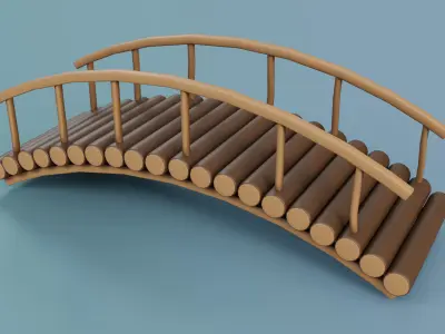 Cartoon Bridge 7 3D model