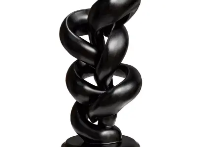 Abstract sculpture 3 Low-poly 3D model