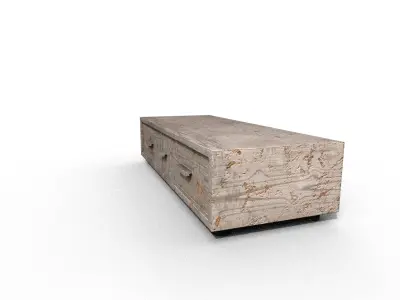 Old Modern Furniture 3D Model Terror Low-poly 3D model 16