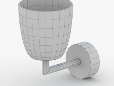 1463 - Bra Lamp Low-poly 3D model