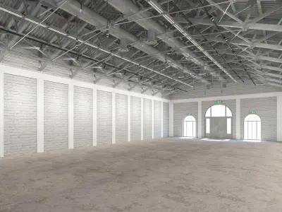 Exhibition Hall interior 15 3D model