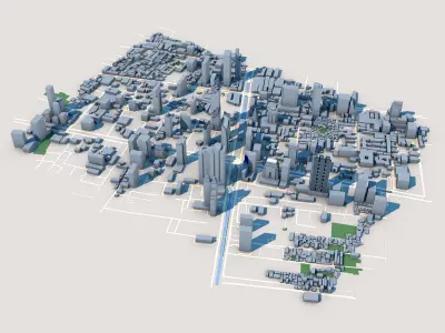 King Power Mahanakhon Baiyoke Tower II Bangkok Thailand  3D model