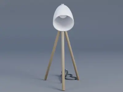 Table Lamp Low-poly 3D model