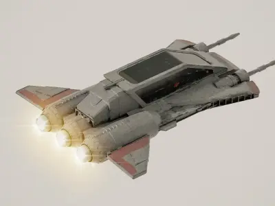 Pirate Snub Starfighter - Star Wars Mandalorian 3D model