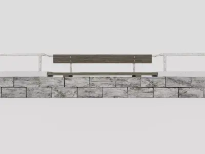 Bench 3D model shop
