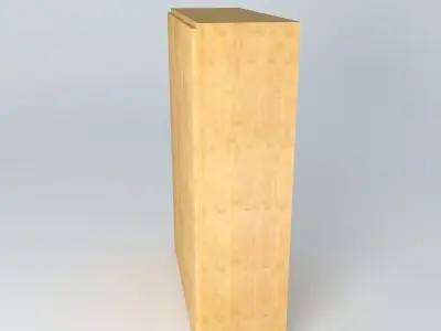 Wardrobe Cupboard DOORS HSU3D 22 17 BRW Milano Oak 3D model