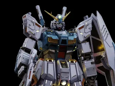 RX-78 NT-1 Gundam Alex 3D model