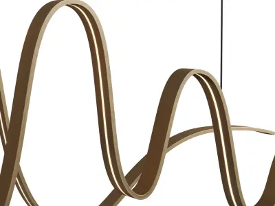 Bissa Suspension pendant light Low-poly 3D model
