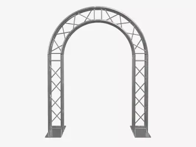 Modular Aluminum Arch Truss System Event Entrance  3D model