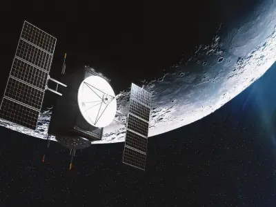 Science Probe Satellite Low-poly 3D model