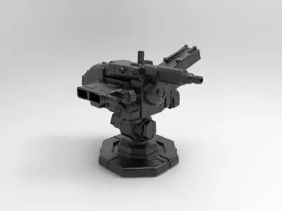 scifi weapon 3 3D print model