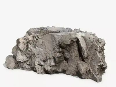 Mountain Low-poly 3D model 5