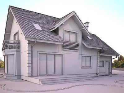 House model 3d dom7  3D model