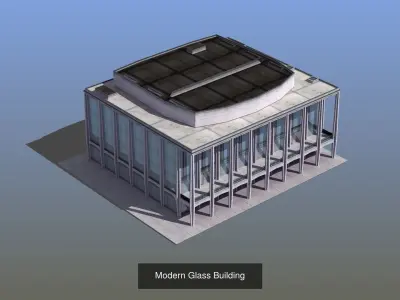 Modern Building Collection 02 3D Model Pack