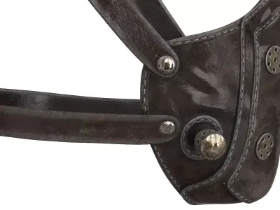 Postapocaliptico Face Mask Low-poly 3D model