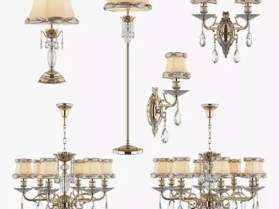Fiocco Osgona Collection Lamps 3D model