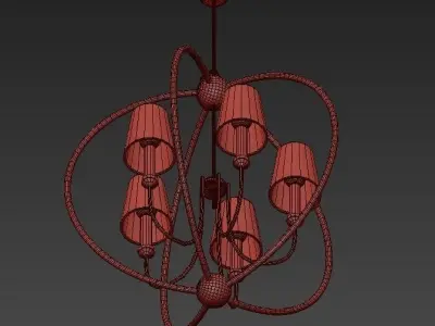 Sylvan 5 Light Chandelier 3D model
