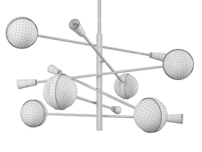 SLIME chandelier Low-poly 3D model