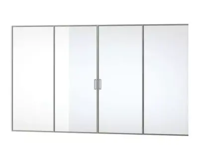 Mirrored Bifold Doors 3D model