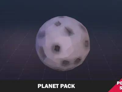 Planet Pack Low-poly 3D model