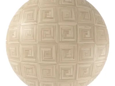 Parquet - Laminate - Wooden floor 4 in 1 3D model 12
