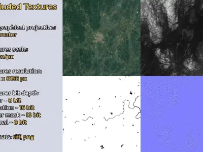 Laibin China City Landscape 3D Model 3D model