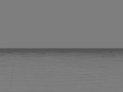 Seascape background with seamless sky panorama 3D model