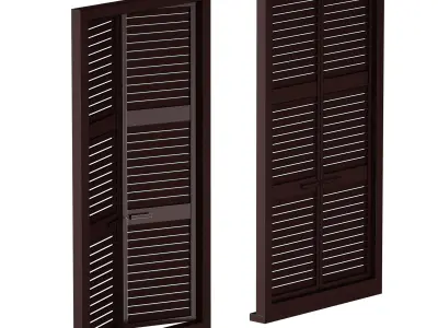 Metal shutters and blinds 3D model