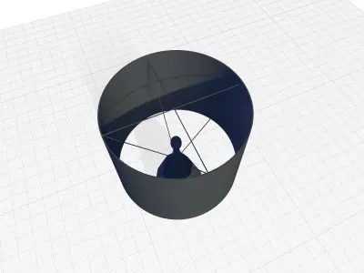 Calea Ceramic Table Lamp 3D model