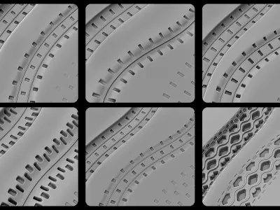 Tyre Tracks Alphas Pack Vol1 3D model